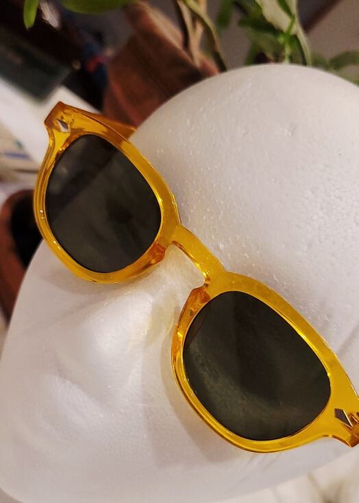 Gianni Venezia Golden Frame Black Lenses Sunglasses Unisex main image 5